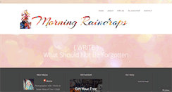 Desktop Screenshot of morningraindrops.com