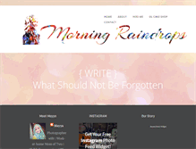 Tablet Screenshot of morningraindrops.com